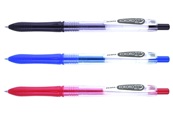 Bút Gel Bấm Zebra Kokoro Nét 0.5mm